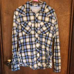 Men’s Large American eagle pearl snap
